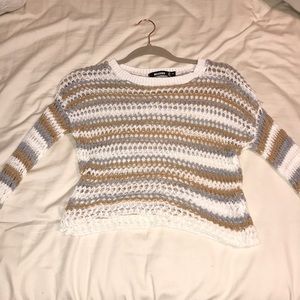 Missguided knit mesh top